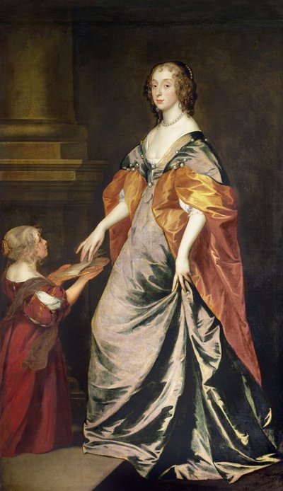 Lady Mary Villiers (1622-85) és Mrs. Gibson alkotó: Anthony van Dyck