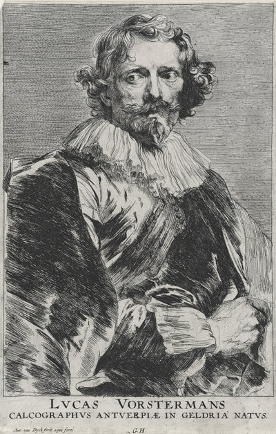 Lucas Vosterman, 1628-1632 (metszet fektetett papírra metszett) alkotó: Anthony van Dyck