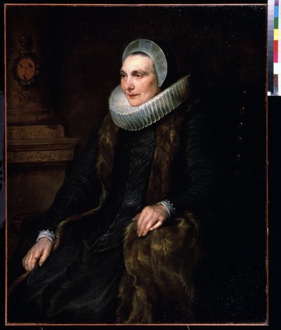 Maria Bosschaert portréja (1605-1664) (Maria Boschaert portréja). Peinture de Antoine (Anthonis, Anthony, Anton vagy Anthony) van Dyck (1599-1641) alkotó: Anthony van Dyck