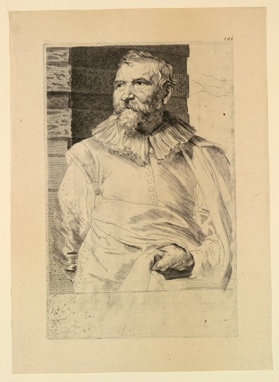 Adam van Noort portréja az Emberek Hercegei Ikonjaiból alkotó: Anthony van Dyck