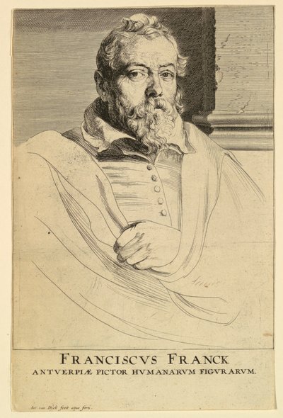 Frans Francken portréja, az Emberek hercegeinek ikonjaiból alkotó: Anthony van Dyck