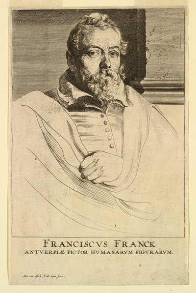 Frans Francken portréja, az Emberek hercegeinek ikonjaiból alkotó: Anthony van Dyck