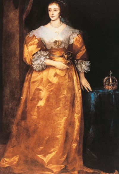 A francia Henrietta Maria portréja (Párizs alkotó: Anthony van Dyck