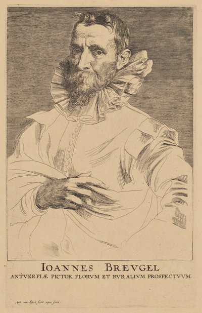 Idősebb Jan Bruegel portréja alkotó: Anthony van Dyck