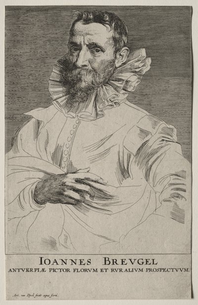 Jan Brueghel portréja alkotó: Anthony van Dyck