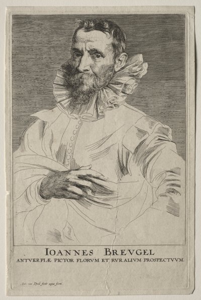 Jan Brueghel portréja alkotó: Anthony van Dyck