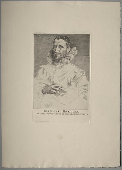 Jan Brueghel portréja alkotó: Anthony van Dyck