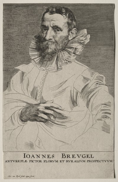 Jan Brueghel portréja. alkotó: Anthony van Dyck