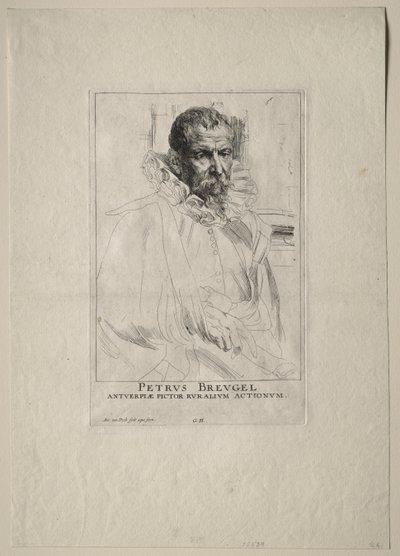 Pieter Breughel portréja alkotó: Anthony van Dyck