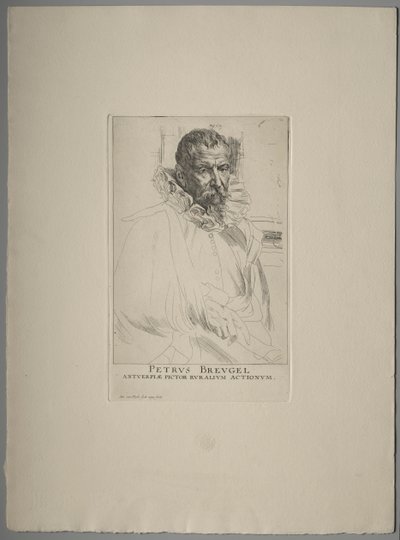 Pieter Brueghel portréja. alkotó: Anthony van Dyck