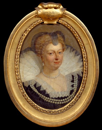 Mária Medicis királynő portréja (Maria de Medici) (1573-1642) Antoon Van Dyck (1599-1641) festménye, 17. századi Chantilly, Musee Conde alkotó: Anthony van Dyck