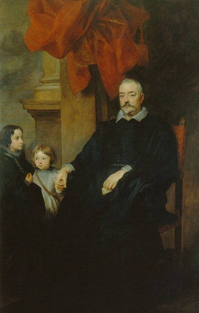 Egy genuai nemes és két lány portréja alkotó: Anthony van Dyck