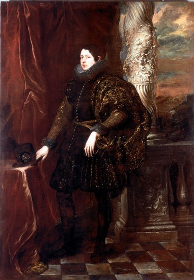 A Spinola család úriemberének portréja vagy egy fiatal patrícius portréja Antonie Van Dyck (1599-1641) festménye 1623-1625 kb. Nap. 243x170 cm Genes, Galleria di Palazzo Rosso alkotó: Anthony van Dyck