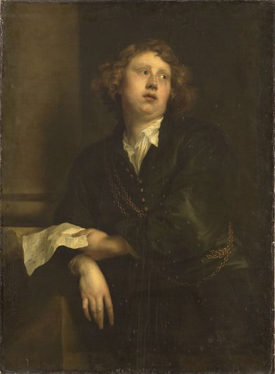 Henricus Liberti zeneszerző portréja 1628-1661, 1630 körül alkotó: Anthony van, Dyck