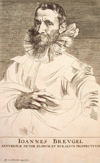 Az ifjabb Jan Brueghel művész portréja 1601-1678, 17. század első harmada alkotó: Anthony van Dyck
