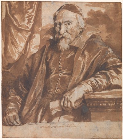 Wenzel Coeberger (Coebergher) portréja alkotó: Anthony van Dyck