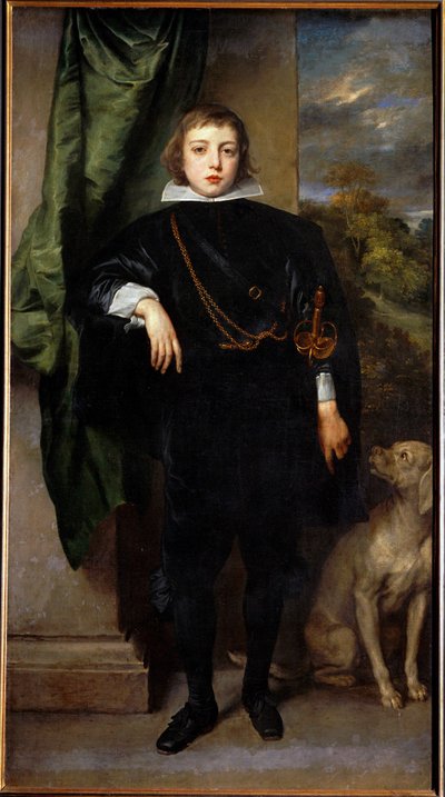 Ruprecht von der Pfalz herceg, angol tengernagy, V. Friedrich cseh király fia, a harmincéves háború "téli királya" (festmény, vászon) alkotó: Anthony van Dyck