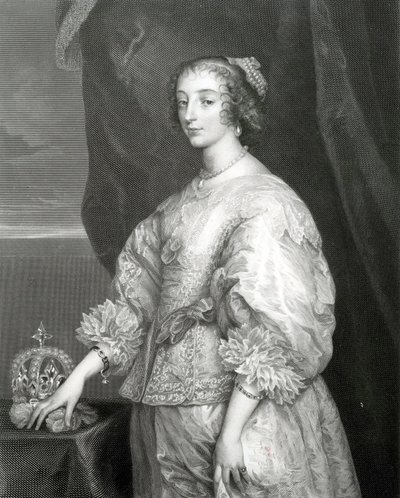 Henrietta Mária királynő, 1851 alkotó: Anthony van Dyck