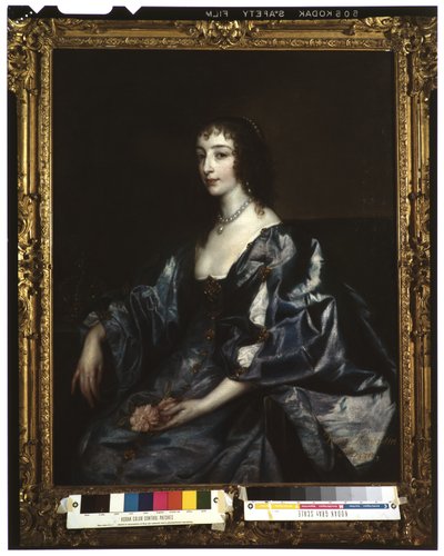 Henrietta Mária angol királynő, 1636-38 körül alkotó: Anthony van Dyck