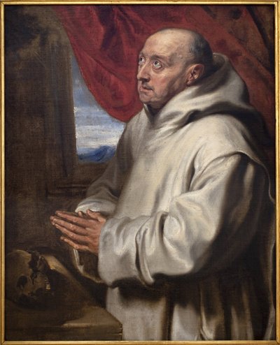 Szent Brúnó (karthauzi Bruno, 1030-1101 körül). Antoine (Antoine vagy Antoon vagy Anton) Van Dyck (1599-1641) festménye, olaj, vászon alkotó: Anthony van Dyck