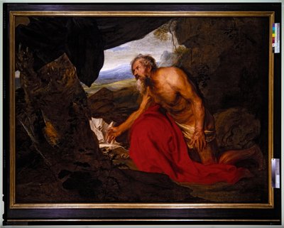 Szent Jeromos, dátum nélküli alkotó: Anthony van Dyck