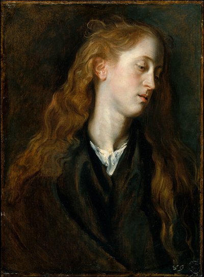 Fiatal nő fejének tanulmánya alkotó: Anthony van Dyck