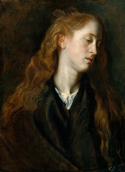 Egy fiatal nő tanulmányvezetője, kb. 1618-20. alkotó: Anthony van Dyck
