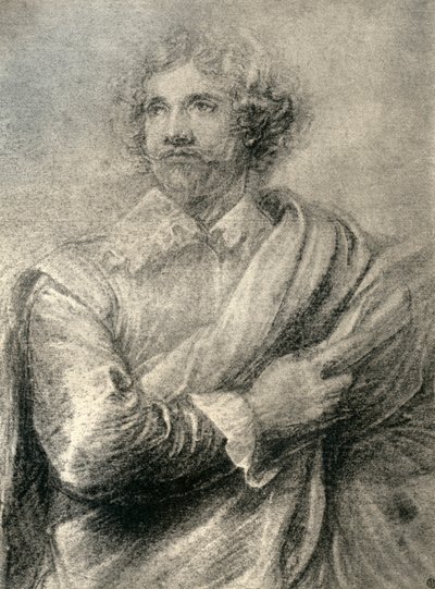 Tanulmány a metsző, Peter De Jode ifjabb festményéhez, 1913. alkotó: Anthony van Dyck