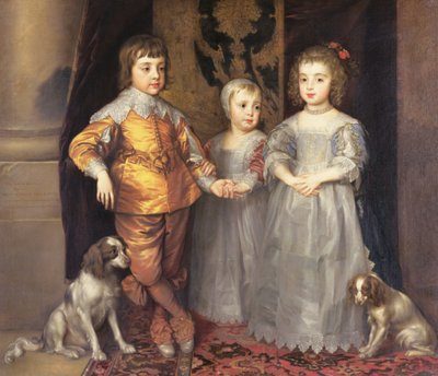 I. Károly angol király (1600-49) és Henrietta Mária királyné (1609-69) gyermekei, 1637 alkotó: Anthony van Dyck