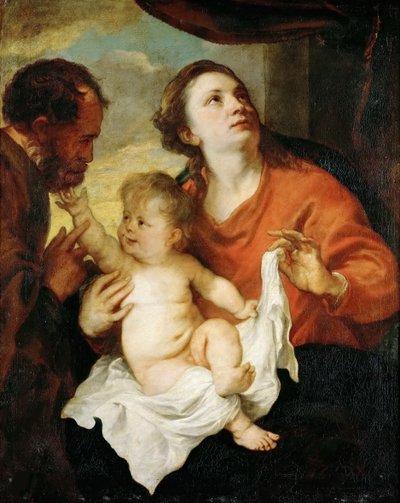 A Szent Család, 1627 körül. alkotó: Anthony van Dyck