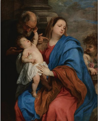 A Szent Család egy angyallal alkotó: Anthony van Dyck