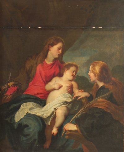 Alexandriai Szent Katalin misztikus házassága alkotó: Anthony van Dyck