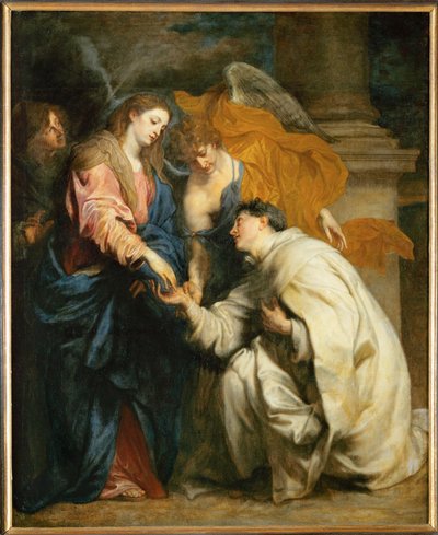 A boldoggá avatott Hermann József misztikus eljegyzése Szűz Máriával (olaj, vászon) alkotó: Anthony van Dyck