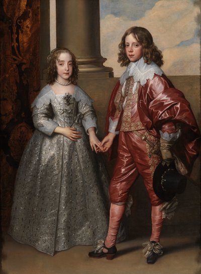 II. Vilmos, Orange hercege és menyasszonya, Stuart Mária II. Willem (1626-1650), Orange hercege és Mary Stuart hercegnő (1631-1660), később királyi hercegnő kettős portréja alkotó: Anthony van Dyck
