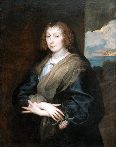 Nő egy rózsával alkotó: Anthony van Dyck