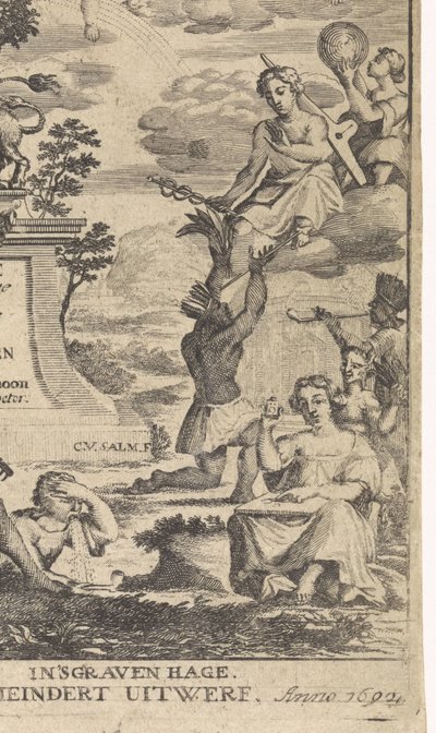 A botanika allegóriája Címlap: Theodorus Schoon, A növények valódi gyakorlata és elemzése, 1692 alkotó: Anthony van Zijlvelt