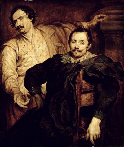 Lucas (1591-1661) és Cornelis (1592-1667) de Wael fivérek kettős portréja alkotó: Anthony van studio of Dyck