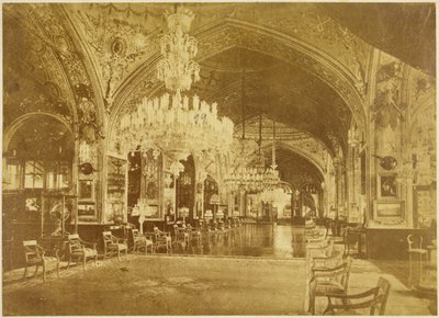 Talar-i Muzeh, más néven Talar-i Salam (Közönségterem), Gulistan Palace, Teherán, 1880-90 alkotó: Antoin Sevruguin