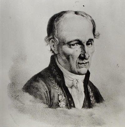 Rene Just Hauy (1743-1822) portréja (litho) (f/w fotó) alkotó: Antoine (after) Maurin