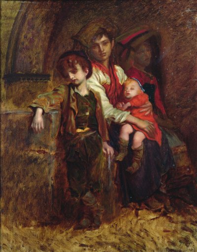 Parasztcsalád alkotó: Antoine Auguste Ernest Herbert or Hebert