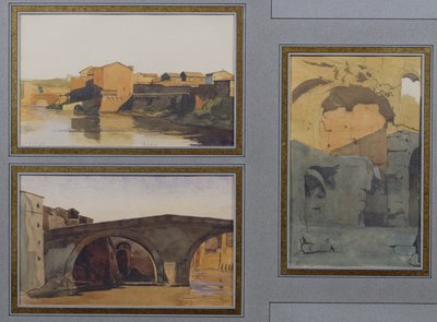 A Tiberis, a Cloaca Maxima és a Ponte Rotto alkotó: Antoine Auguste Ernest Herbert or Hebert