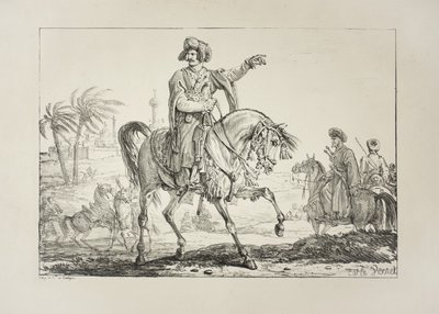 Mameluk főispán, 1817 körül alkotó: Antoine Charles Horace Vernet