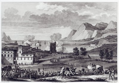 Korzika kiszabadítása, 1796. október 20., metszet: Jean Duplessi-Bertaux (1747-1819) alkotó: Antoine Charles Horace Vernet