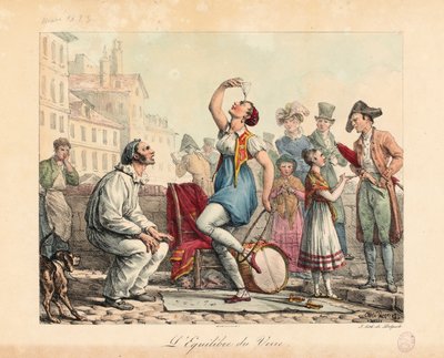 Az üvegkiegyensúlyozó, 1815-30 alkotó: Antoine Charles Horace Vernet