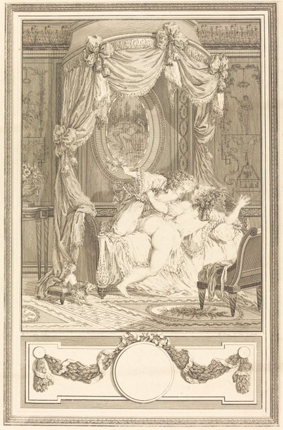 La raclee avec des roses (The Thrashing with Roses) alkotó: Antoine Cosme Giraud after Antoine Borel