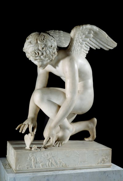 Ámor vagy „Szerelem elvisz egy butterillont” Márványszobor, Antoine Denis Chaudet (1763-1810) 1817 Párizs, Louvre Múzeum alkotó: Antoine Denis Chaudet