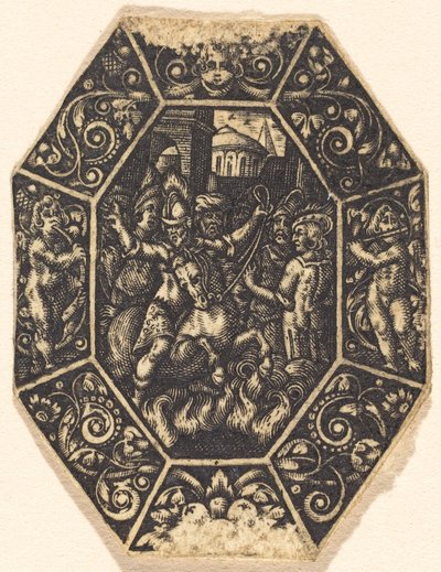 Ember lóháton alkotó: Antoine Jacquard