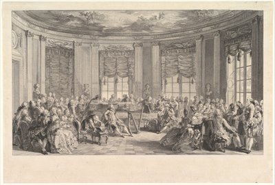 A koncert, 1774. alkotó: Antoine Jean Duclos