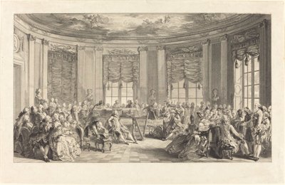 A koncert alkotó: Antoine Jean Duclos after Augustin de Saint Aubin