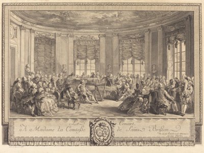 A koncert alkotó: Antoine Jean Duclos after Augustin de Saint Aubin